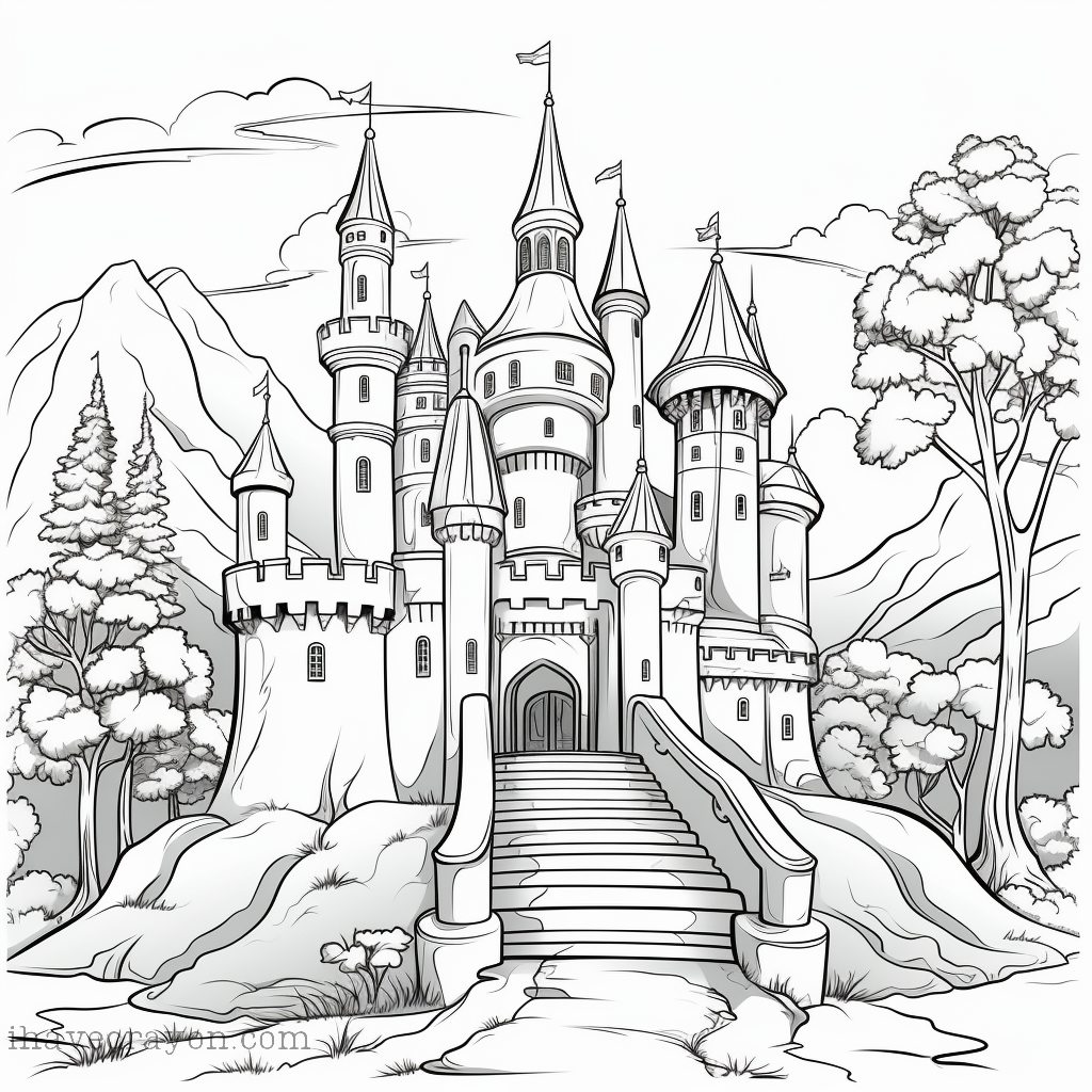 Castle Coloring Pages Free Download And Print I Have Crayon Castle Coloring Pages Free Download And Print I Have Crayon