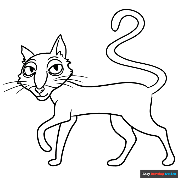 Cat From Coraline Coloring Page Easy Drawing Guides Cat From Coraline Coloring Page Easy Drawing Guides