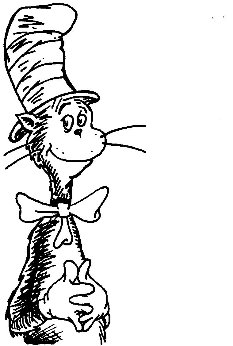 Cat In Hat Coloring Pages Printable Cat In Hat Coloring Pages Printable