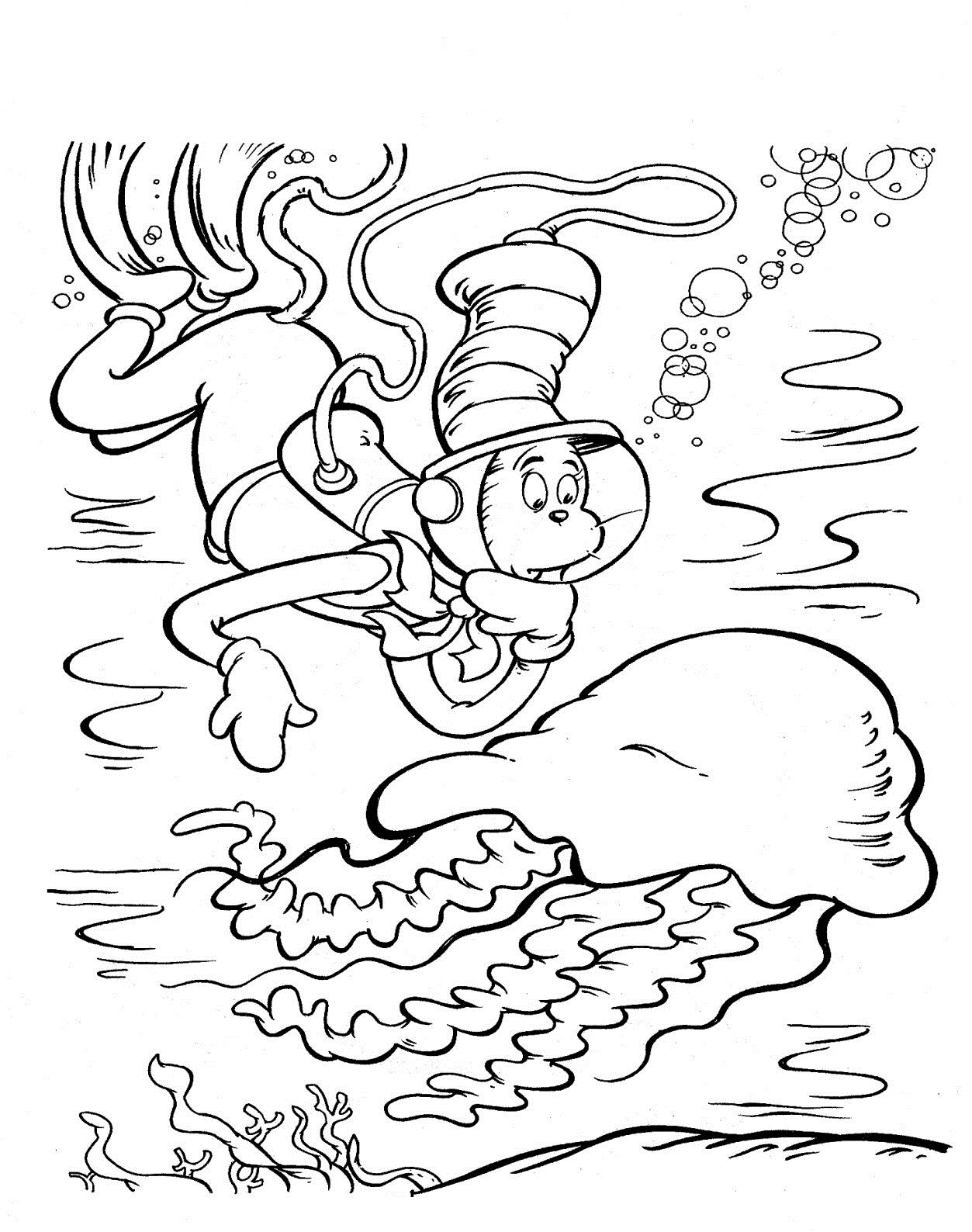 Cat In The Hat Coloring Pages Free Printable Printable Templates Cat In The Hat Coloring Pages Free Printable Printable Templates