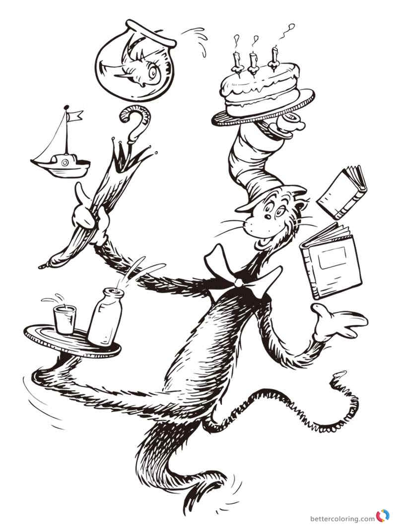 Dr Seuss Coloring Pages Printable Dr Seuss Coloring Pages Printable