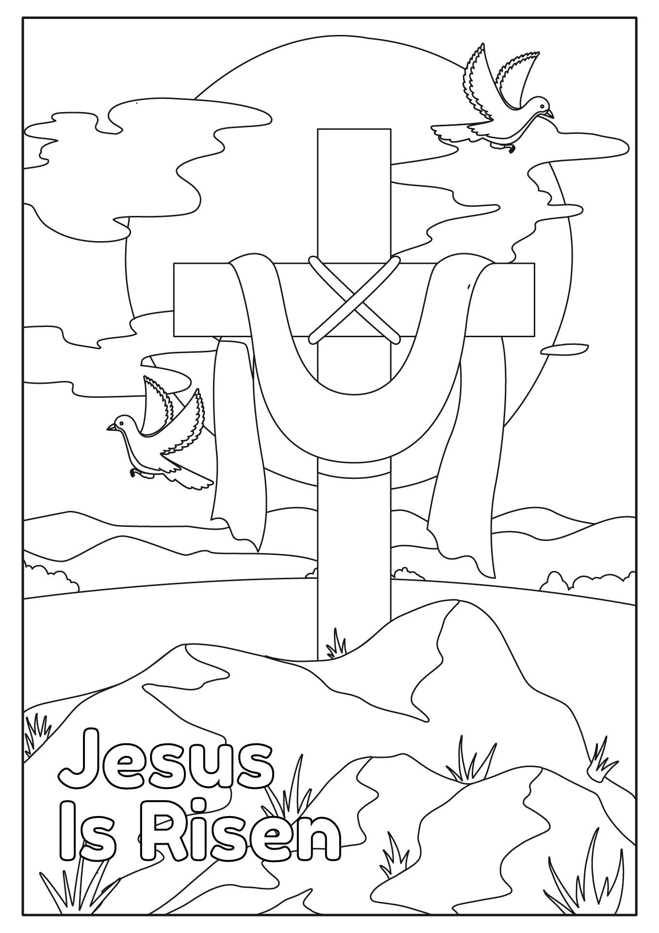 Free Printable Christian Easter Coloring Pages Free Printable Christian Easter Coloring Pages