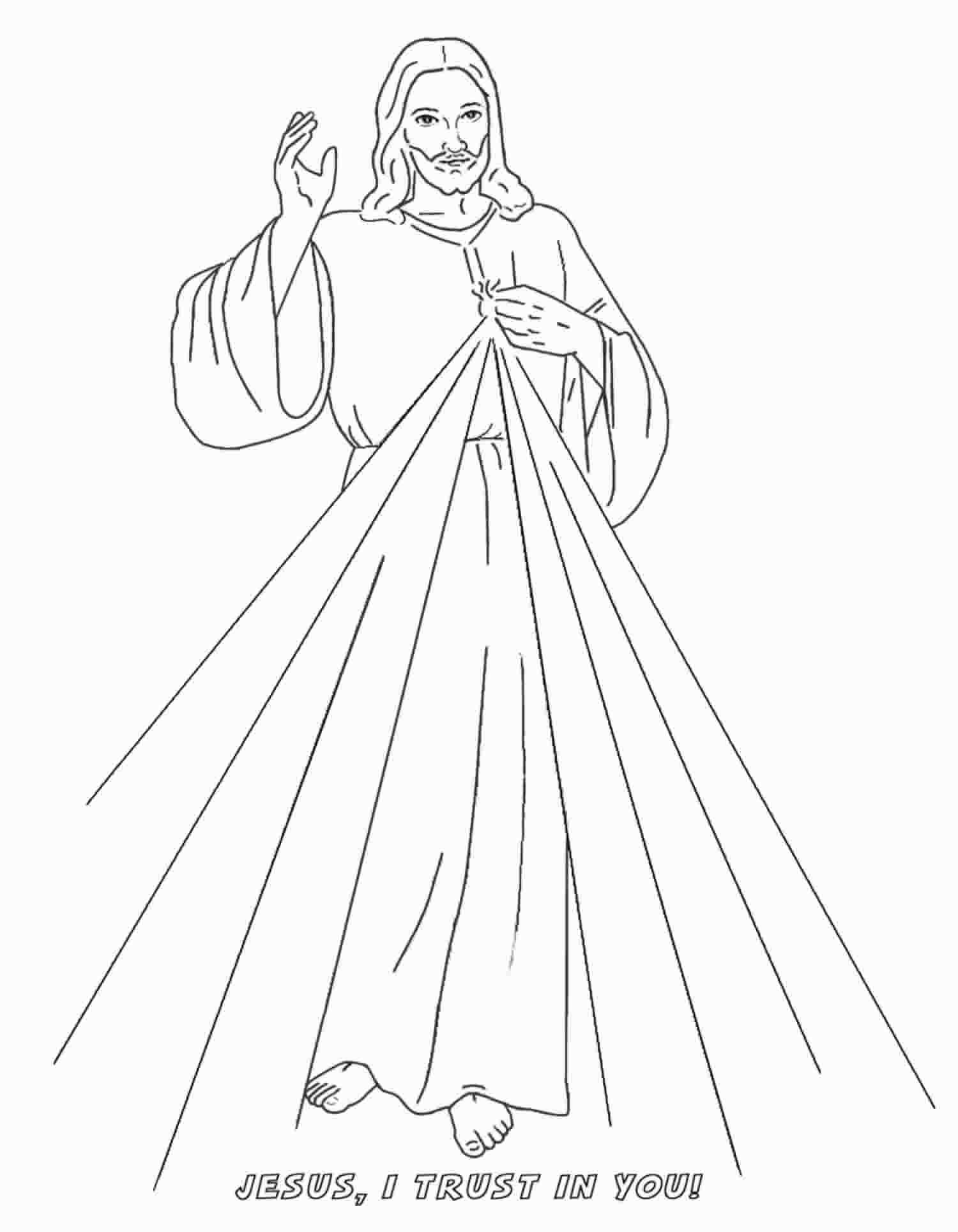 Printable Divine Mercy Coloring Pages Printable Divine Mercy Coloring Pages