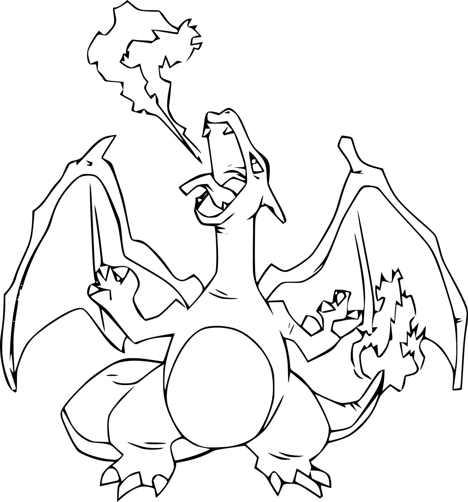 Charizard Coloring Pages Free For Your Kids Charizard Pokemon Charizard Coloring Pages Free For Your Kids Charizard Pokemon