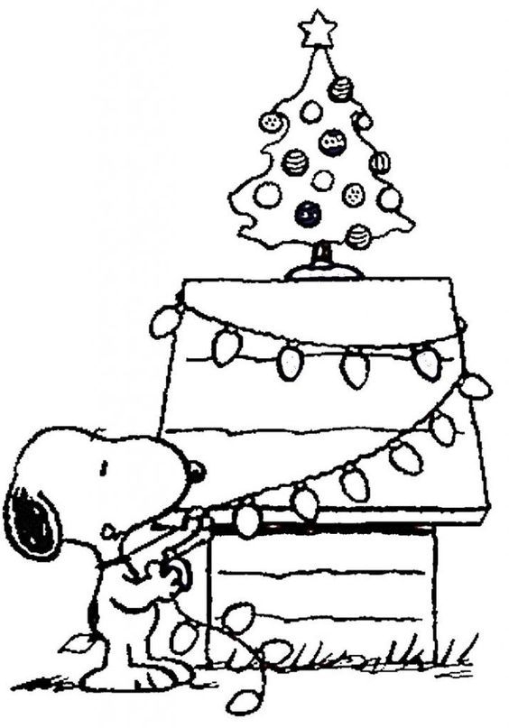 Charlie Brown Christmas Tree Coloring Page Charlie Brown Christmas Tree Coloring Page
