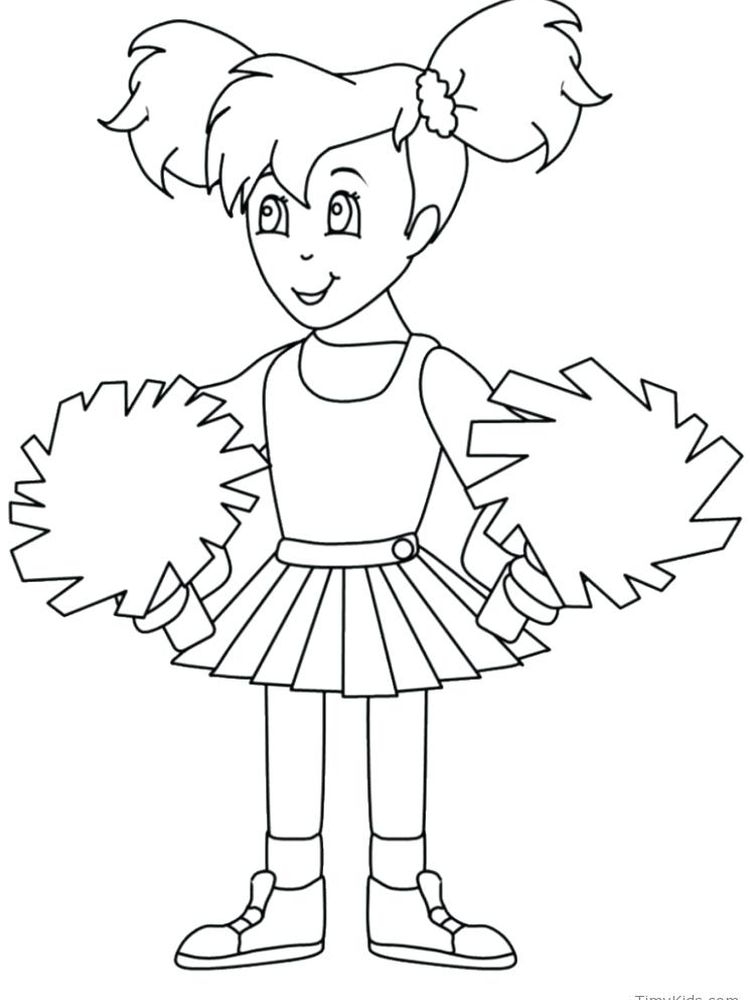 Cheerleader Coloring Pages Printable Fun Free And Easy Cheerleader Coloring Pages Printable Fun Free And Easy