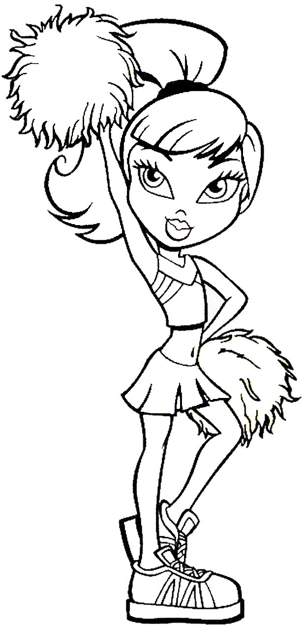 Cheerleader Printable Coloring Pages Cheerleader Printable Coloring Pages