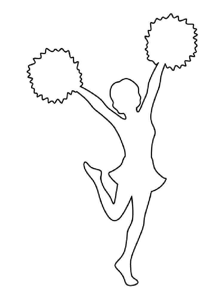 Cheerleader Printable Coloring Pages Cheerleader Printable Coloring Pages