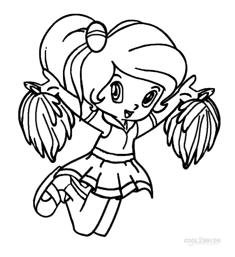 Printable Cheer Coloring Pages Printable Cheer Coloring Pages