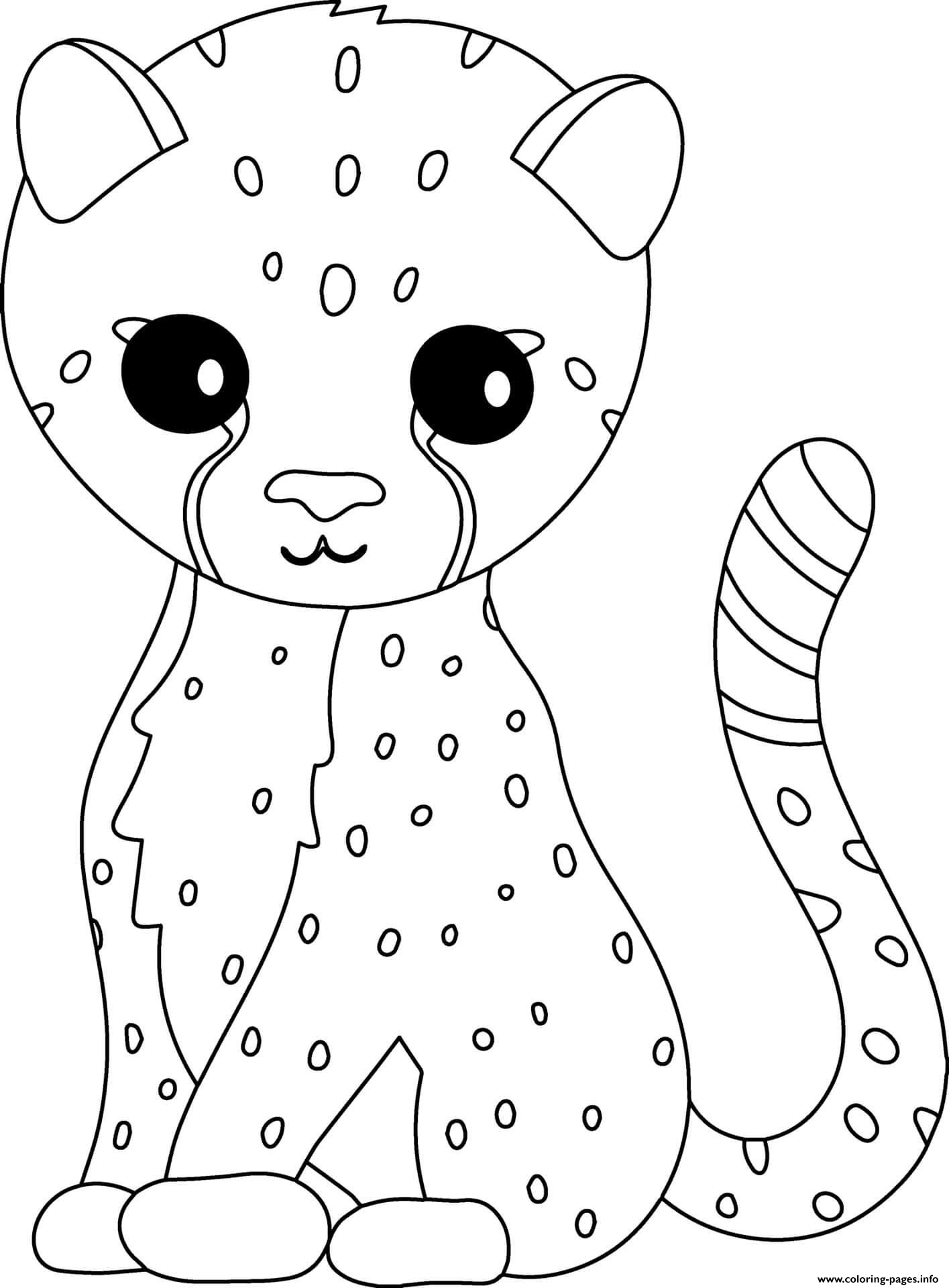 Cheetah Coloring Page Printable Cheetah Coloring Page Printable