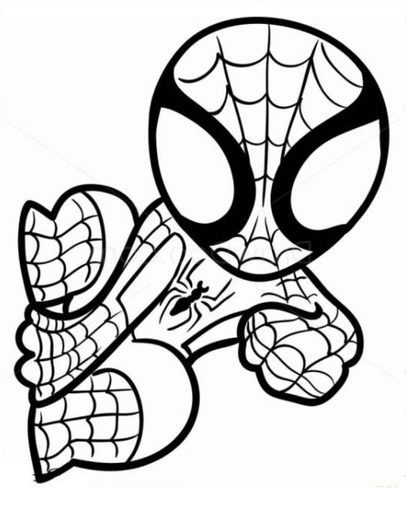 Chibi Spiderman On The Wall Chibi Spiderman On The Wall