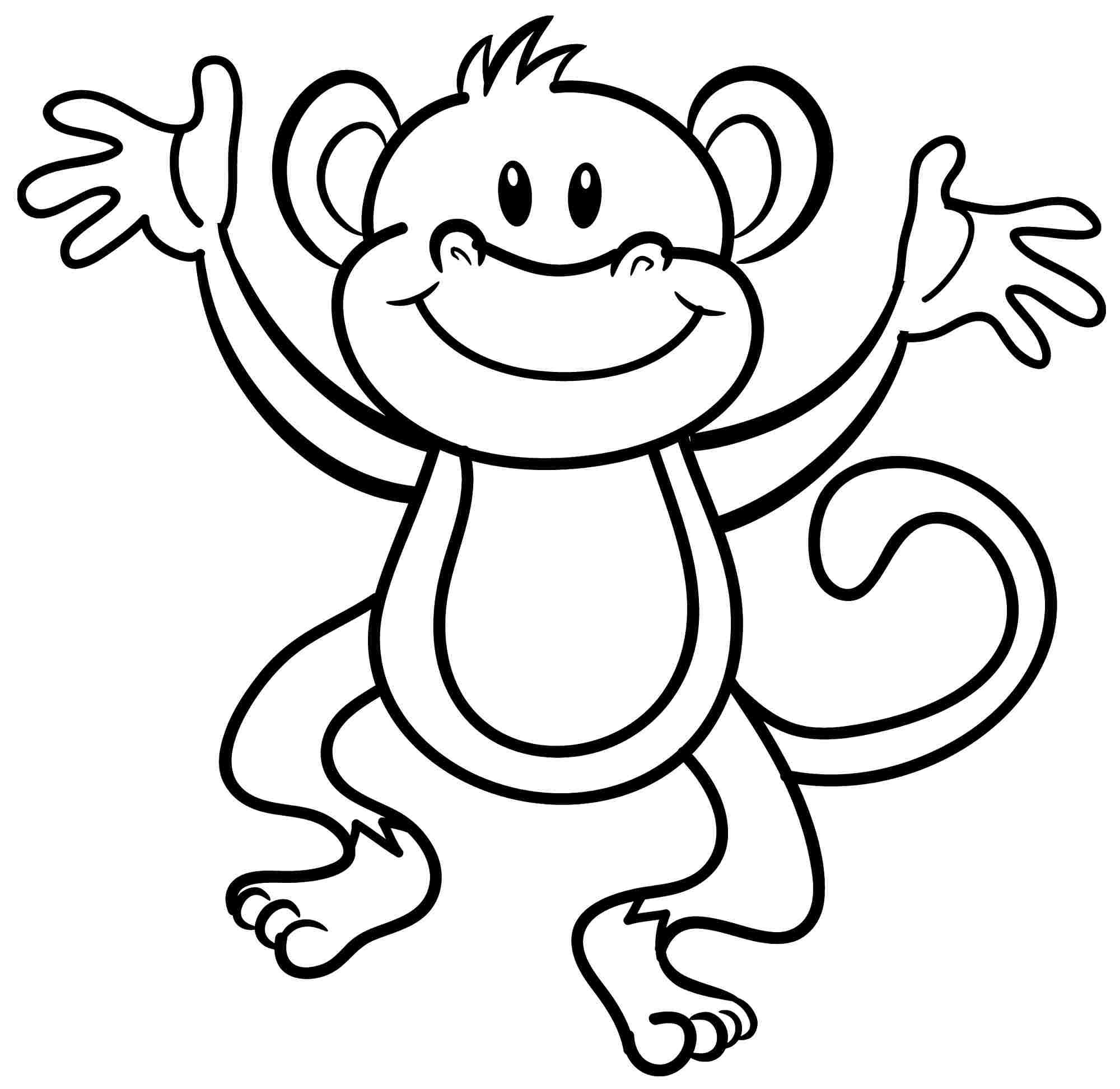 Free Printable Monkey Coloring Pages Free Printable Monkey Coloring Pages