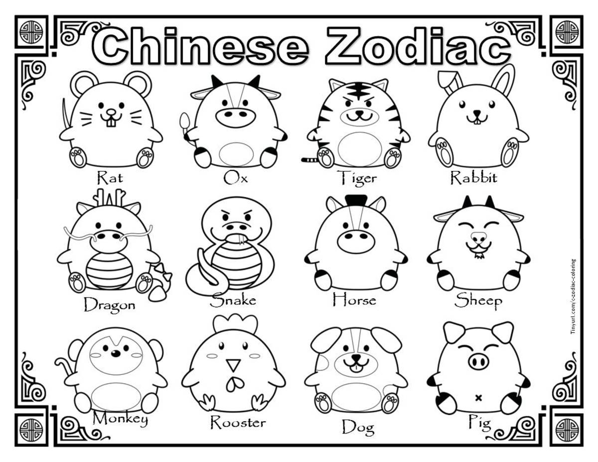 Chinese Horse Coloring Page Chinese Horse Coloring Page