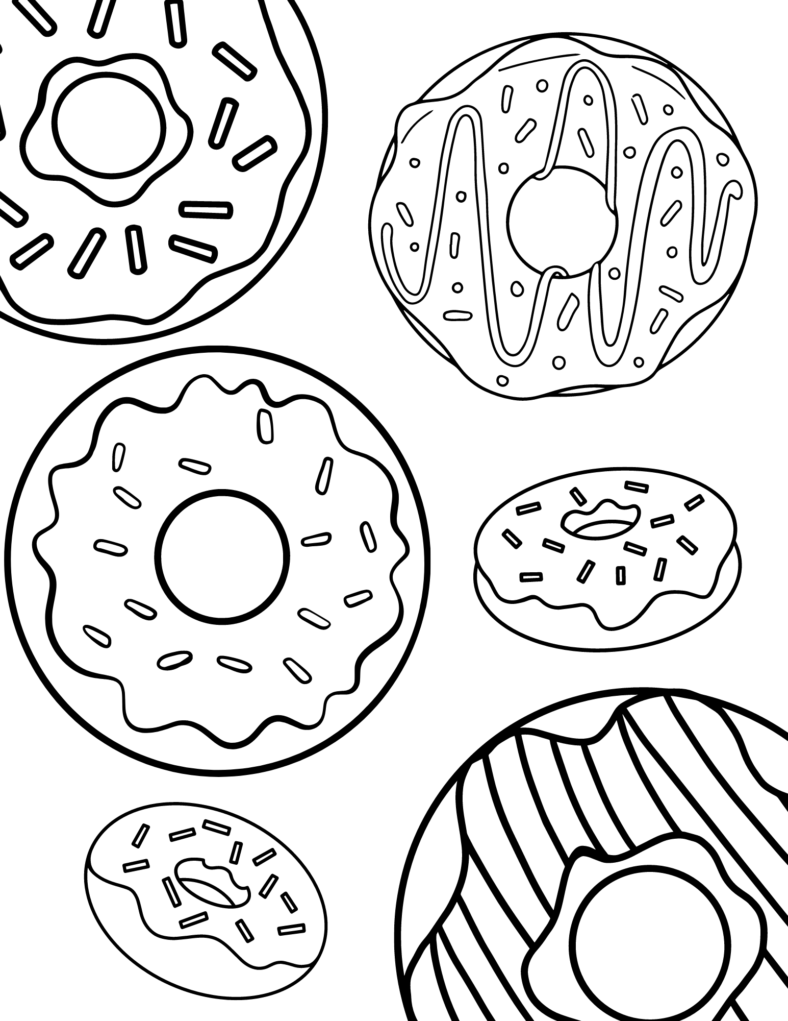 Chocolate Covered Donut Coloring Pages Chocolate Covered Donut Coloring Pages