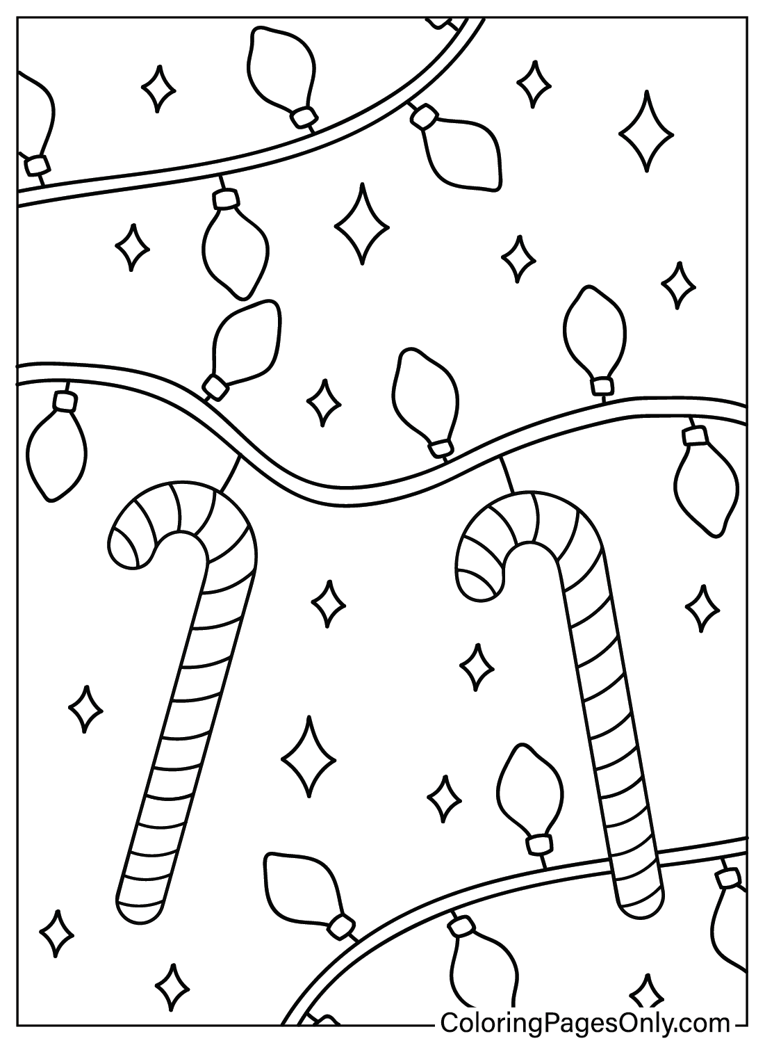 Christmas Candy Cane Coloring Page Printable Free Printable Coloring Christmas Candy Cane Coloring Page Printable Free Printable Coloring