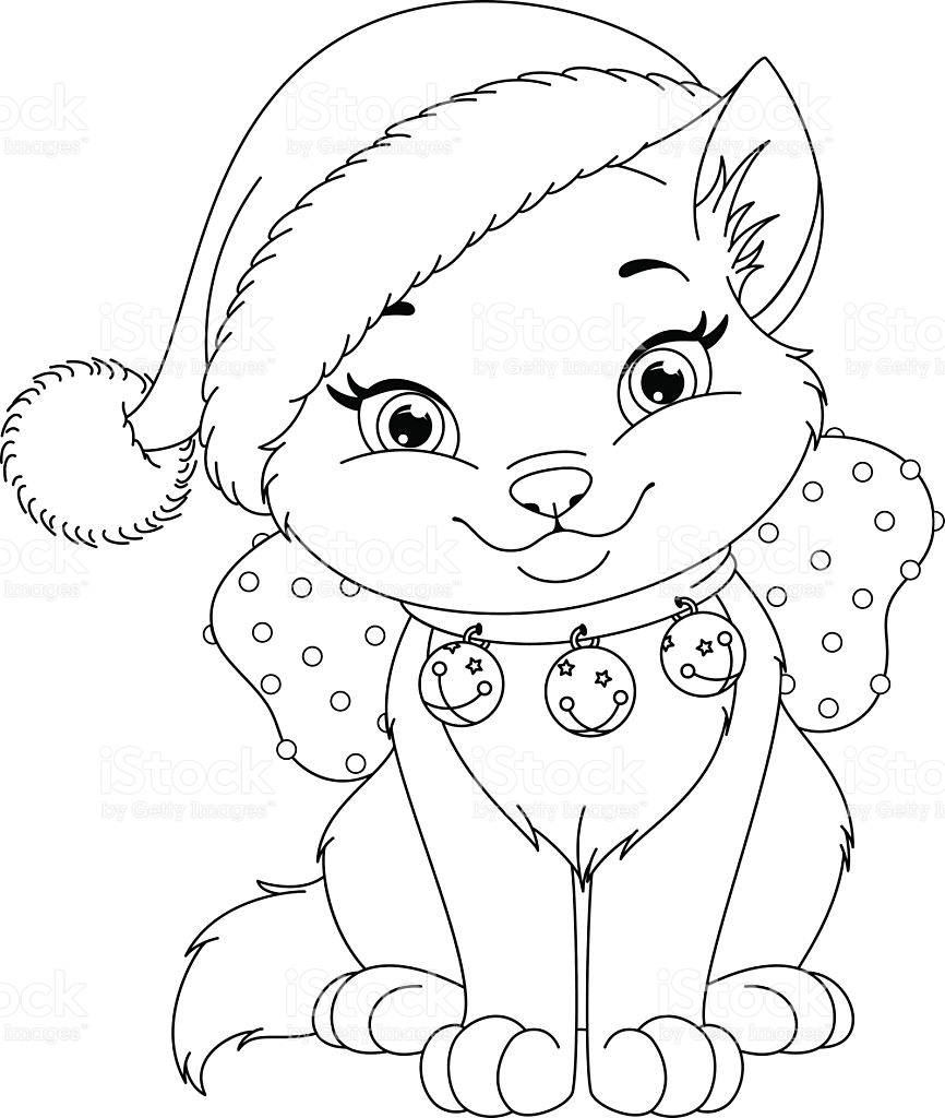 Christmas Cat Coloring Pages At GetColorings Free Printable Christmas Cat Coloring Pages At GetColorings Free Printable
