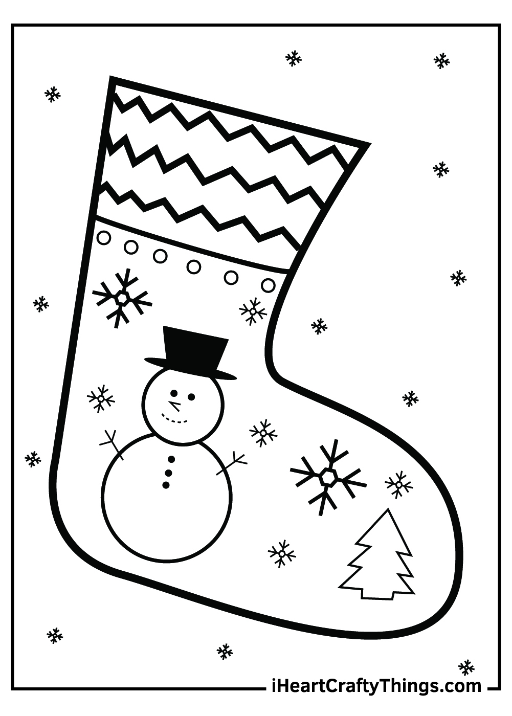 Christmas Coloring Pages Stocking Christmas Coloring Pages Stocking
