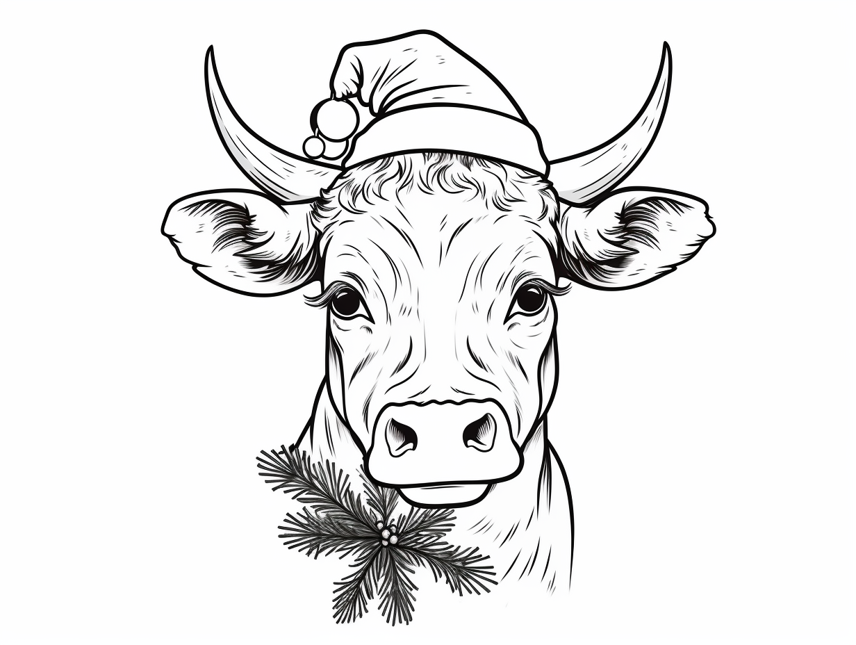 Cow Coloring Pages Free Printable