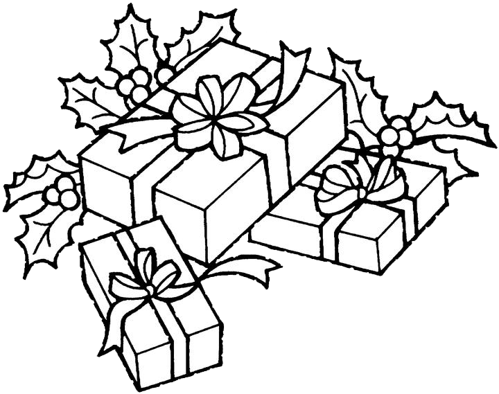 Christmas Gifts Coloring Pages To Kids Christmas Gifts Coloring Pages To Kids