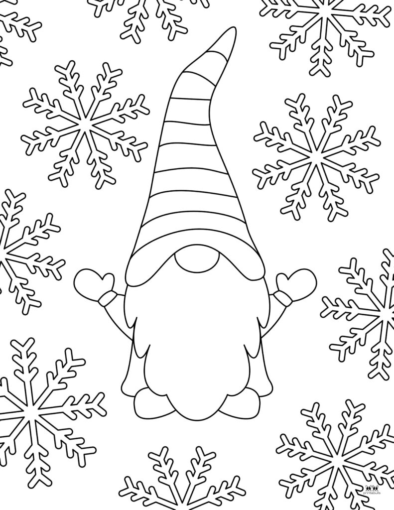Christmas Gnome Coloring Pages Coloring Nation Christmas Gnome Coloring Pages Coloring Nation