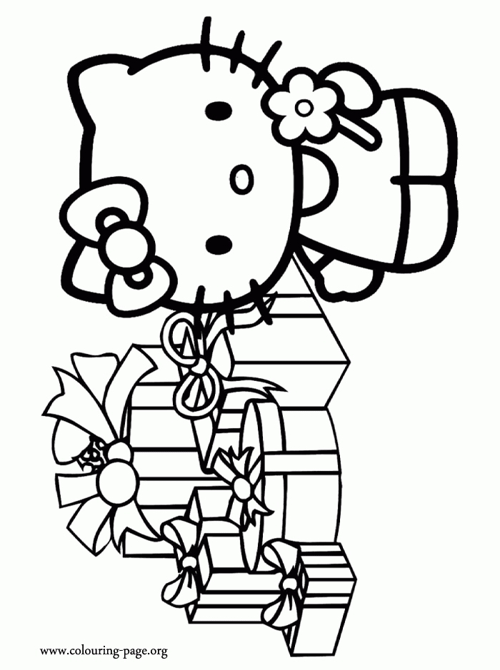 Hello Kitty Christmas Printable Coloring Pages Hello Kitty Christmas Printable Coloring Pages