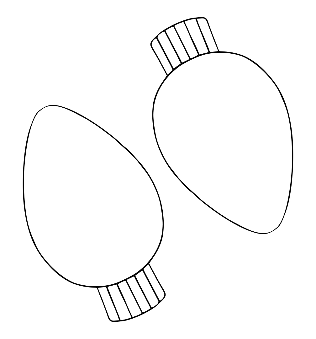 Christmas Light Bulb Coloring Pages Christmas Light Bulb Coloring Pages