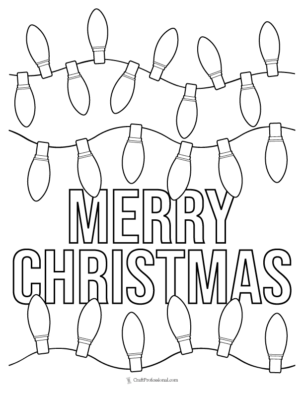 Christmas Lights Coloring Pages Printable Vrogue Co