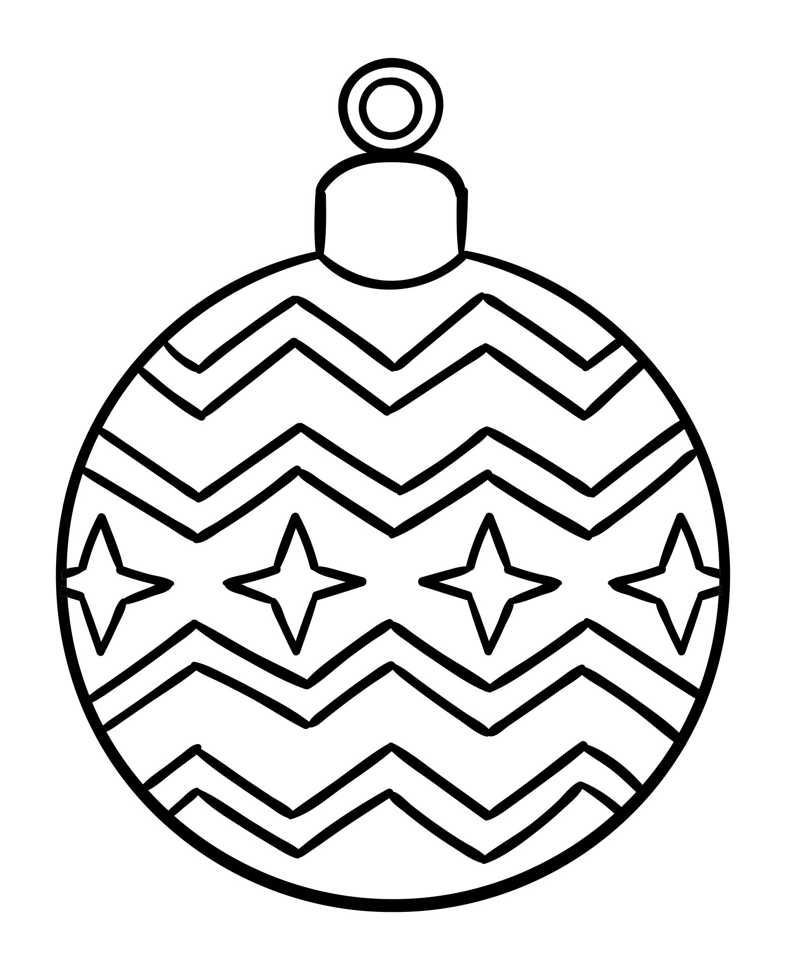 Christmas Ornaments Coloring Page Christmas Ornaments Coloring Page