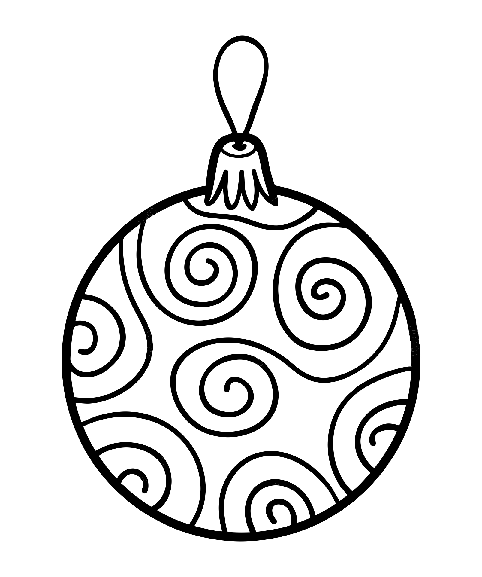 Christmas Ornament Coloring Pages Printable Christmas Ornament Coloring Pages Printable