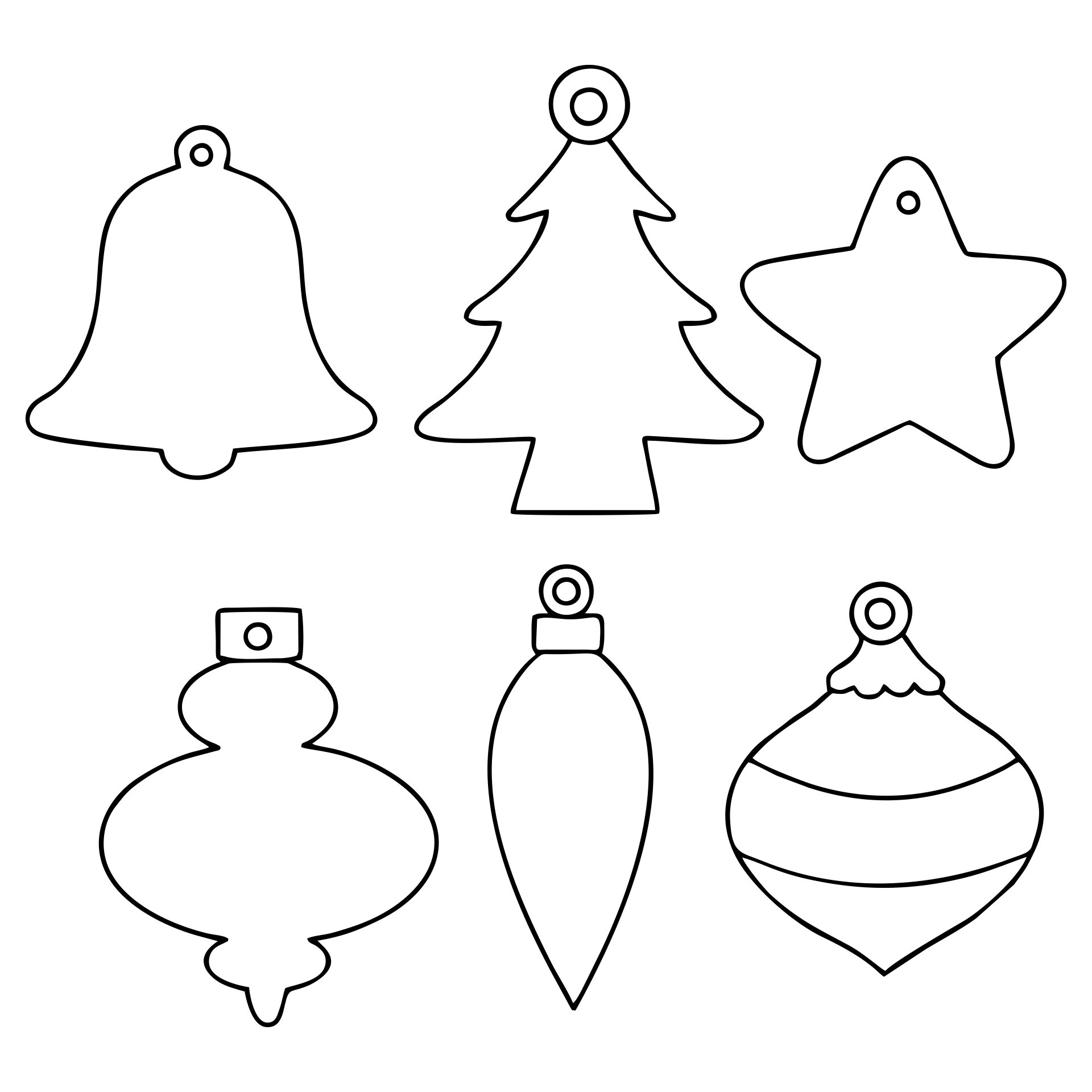 Christmas Ornaments To Print And Color Christmas Ornaments To Print And Color