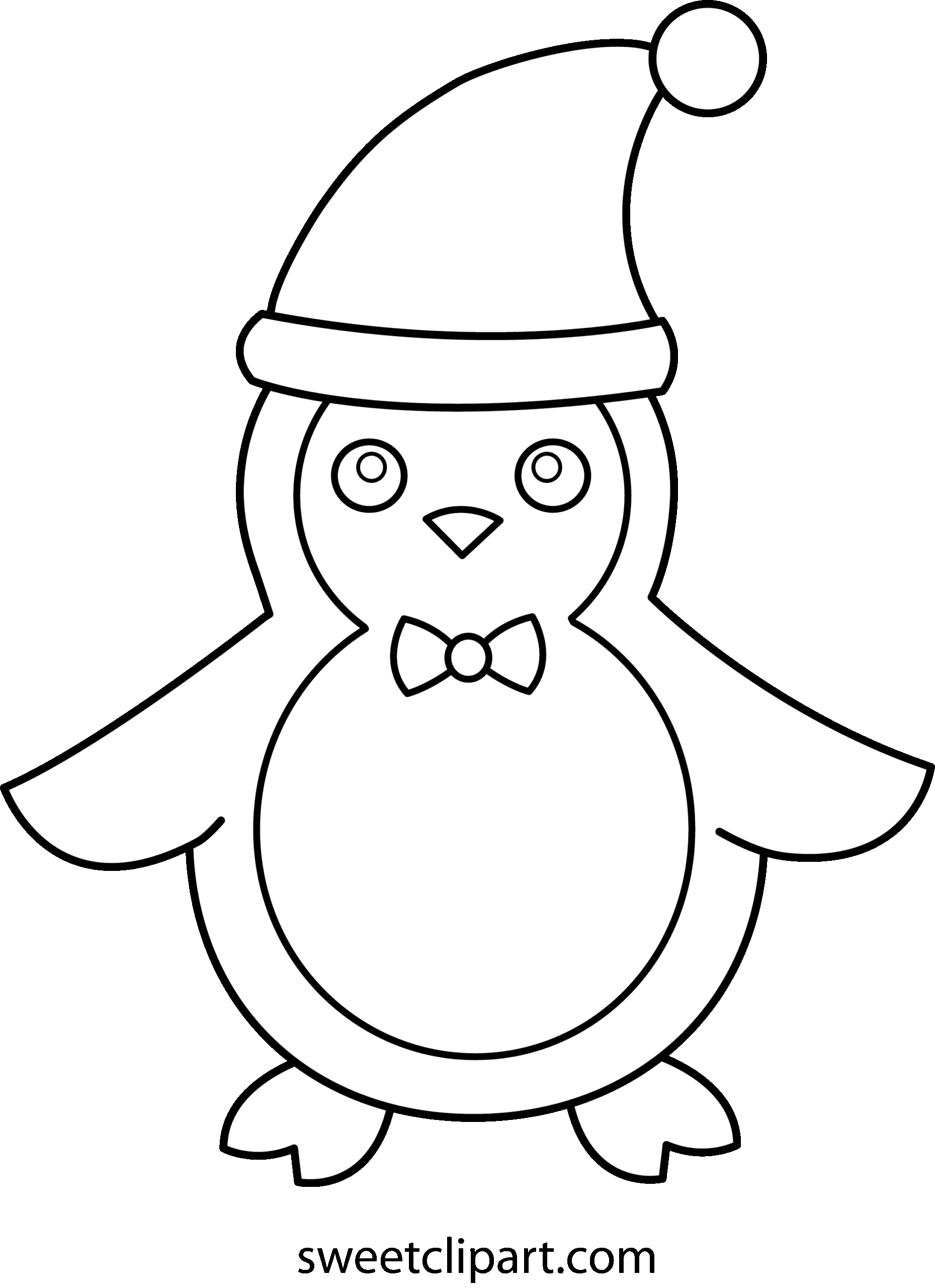 Free Printable Christmas Penguin Coloring Pages Free Printable Christmas Penguin Coloring Pages