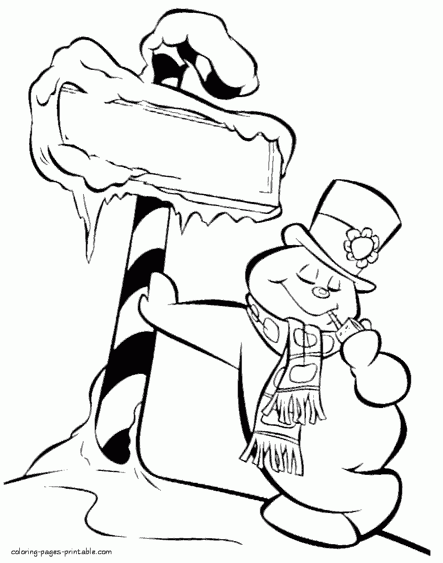 Frosty The Snowman Coloring Pages Printable