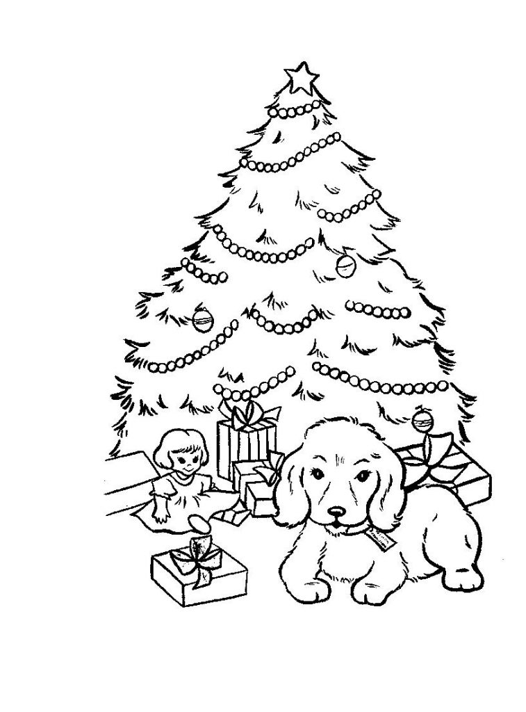 Christmas Puppy Coloring Pages At GetDrawings Free Download Christmas Puppy Coloring Pages At GetDrawings Free Download
