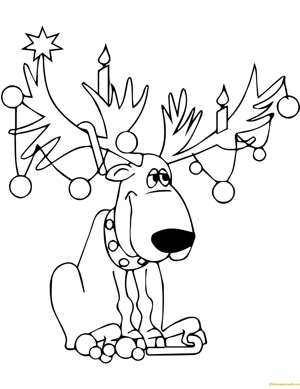 Christmas Reindeer Lights Coloring Page Free Printable Coloring Pages Christmas Reindeer Lights Coloring Page Free Printable Coloring Pages