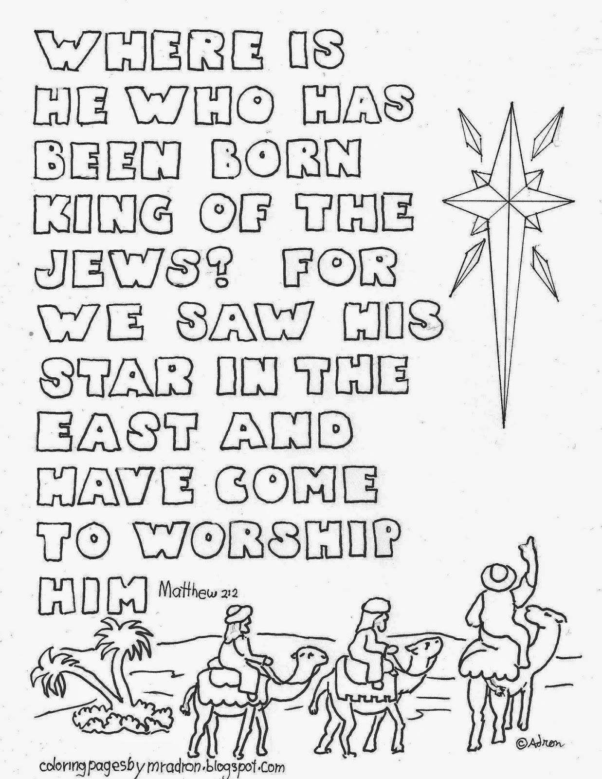 Christmas Star And Bible Verse Coloring Page See More At My Blog Http