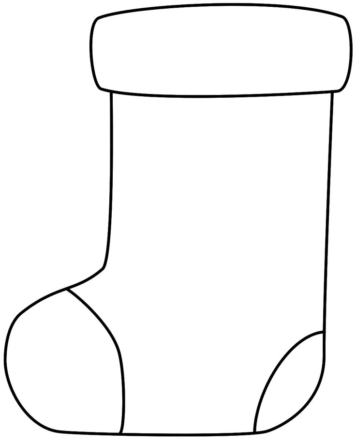 Printable Stocking Coloring Pages Printable Stocking Coloring Pages