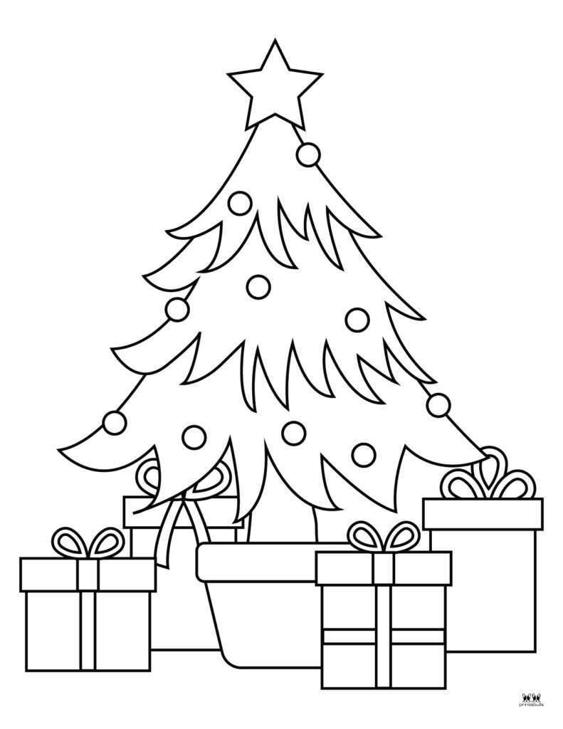 Christmas Tree Coloring Pages Printables Christmas Tree Coloring Pages Printables