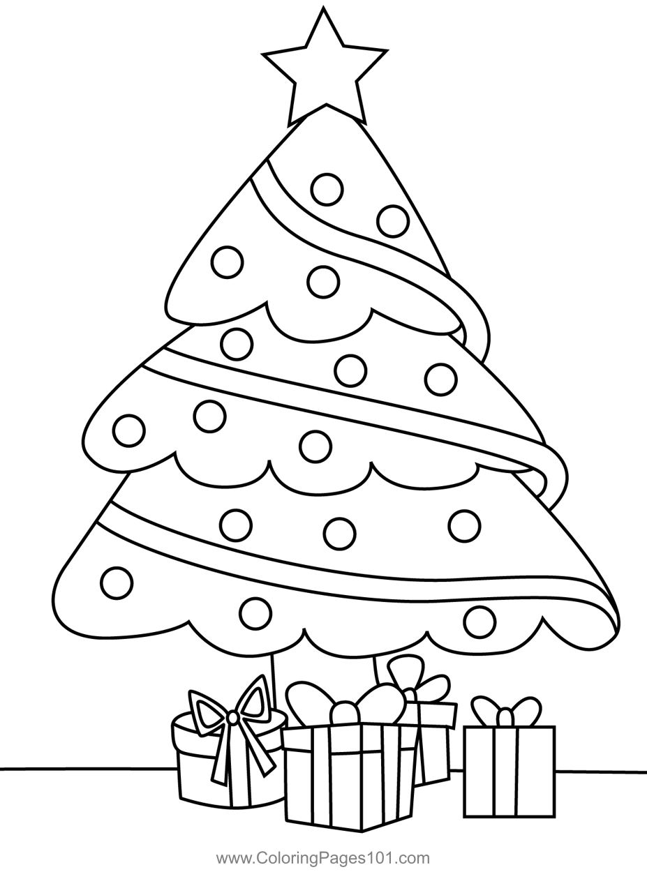Christmas Tree Coloring Pages Christmas Tree Coloring Pages
