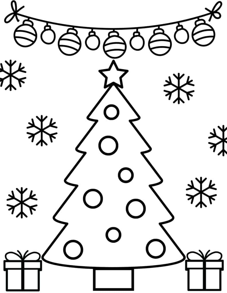 Christmas Tree Coloring Pages Free Printable Christmas Tree Coloring Pages Free Printable
