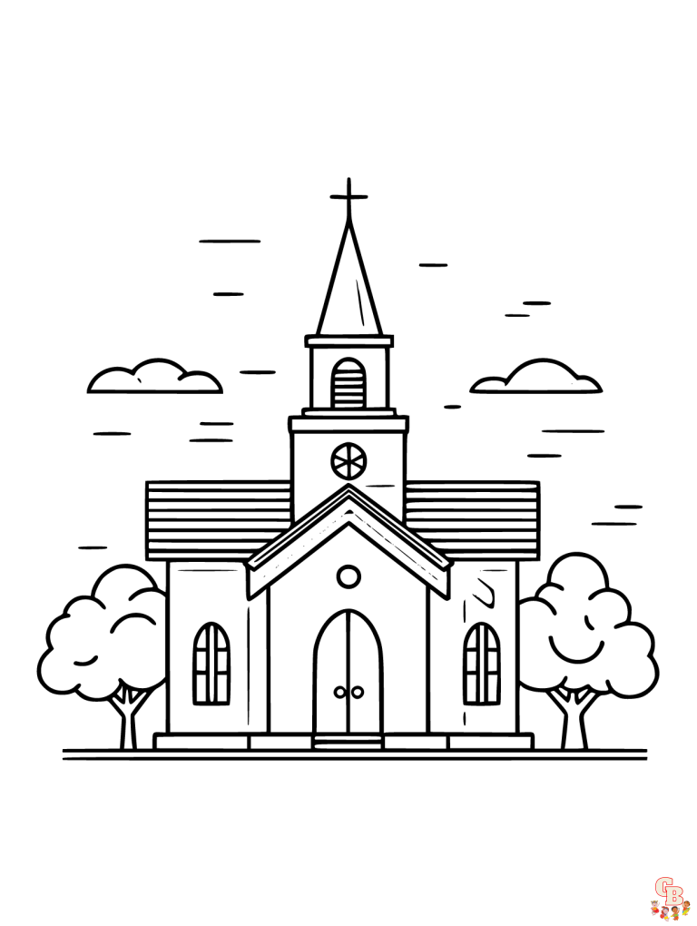 Church Coloring Pages Coloring Pages Printable Free And Easy Church Coloring Pages Coloring Pages Printable Free And Easy