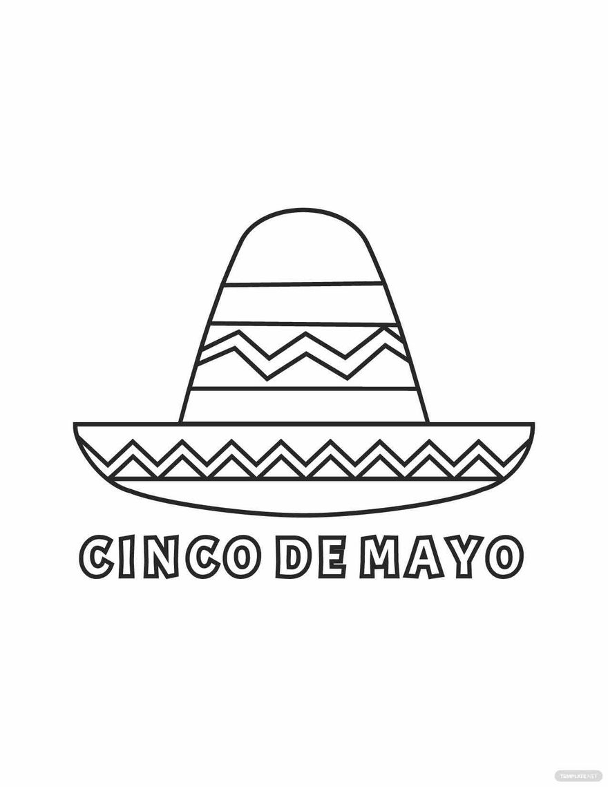 Cinco De Mayo Coloring Pages For Preschoolers In Illustrator EPS JPG Cinco De Mayo Coloring Pages For Preschoolers In Illustrator EPS JPG