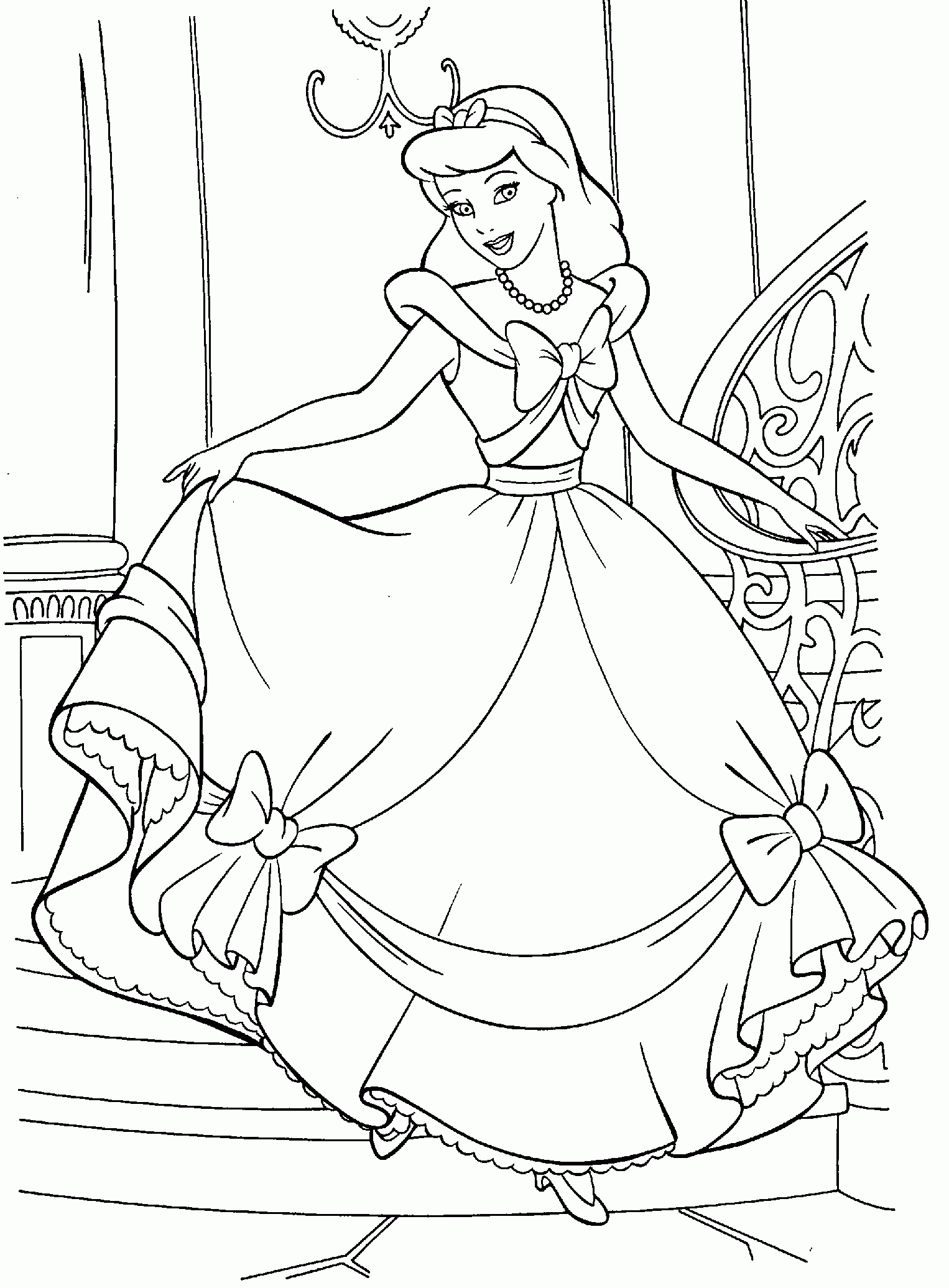 Cinderella Coloring Pages Free Printable At Webfaithblog Blog