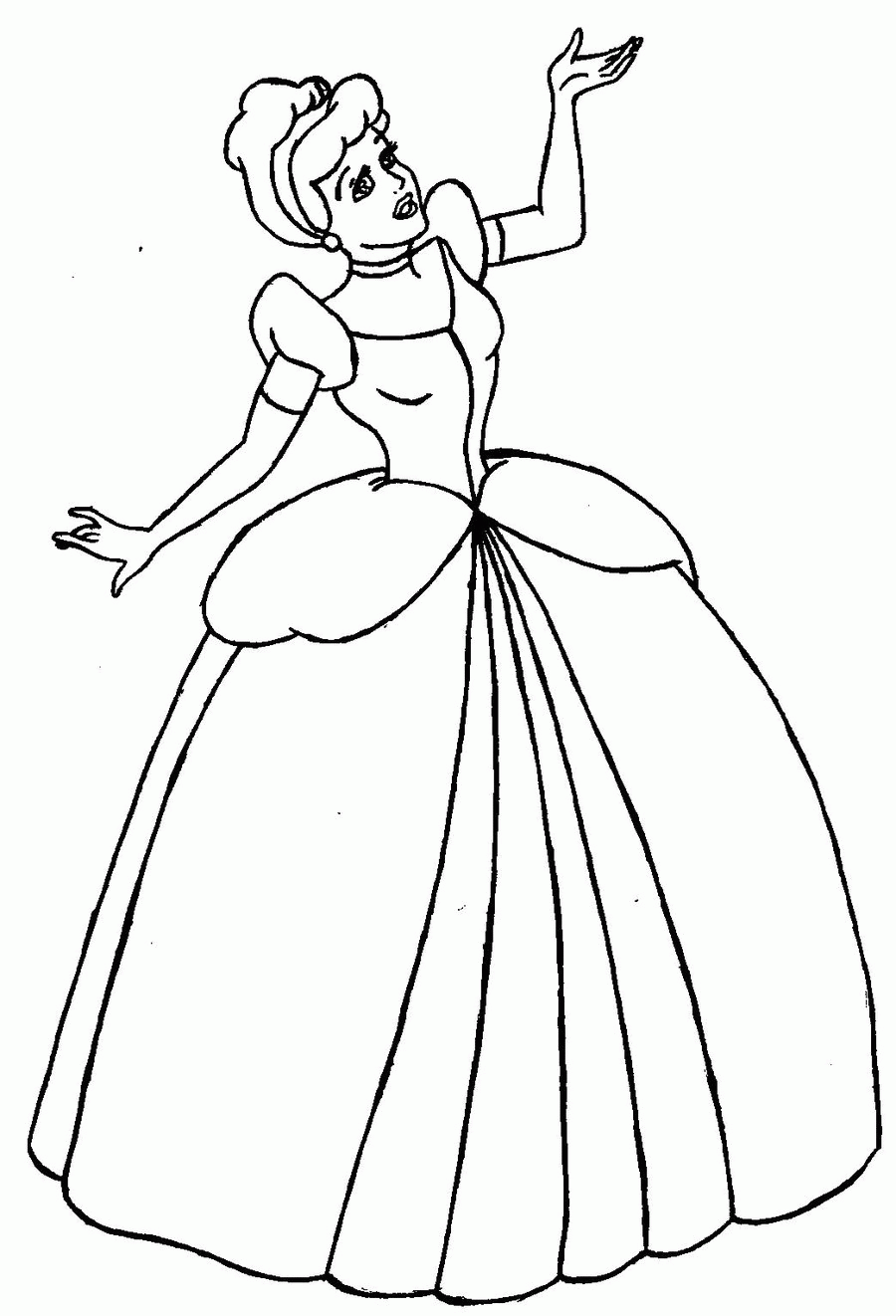Cinderella Coloring Pages Free Printable