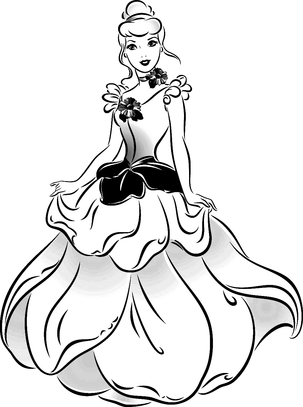Cinderella Printable Coloring Pages At GetColorings Free