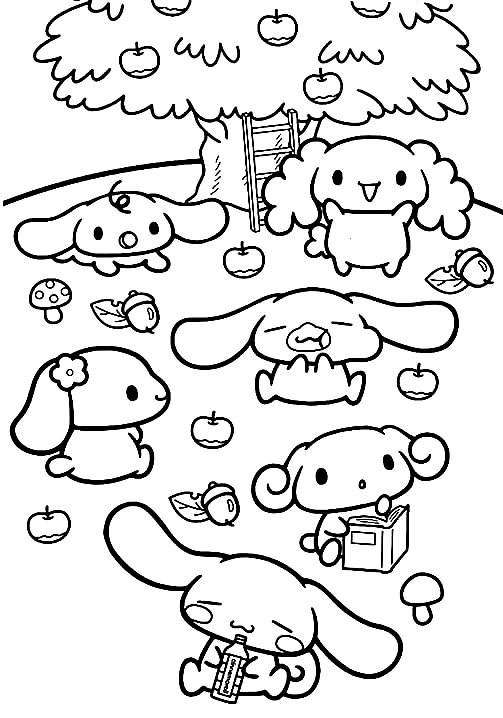 Cinnamoroll Printable Coloring Pages Cinnamoroll Printable Coloring Pages