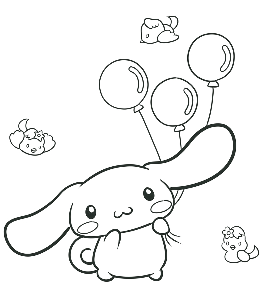 Printable Cinnamoroll Coloring Pages Printable Cinnamoroll Coloring Pages