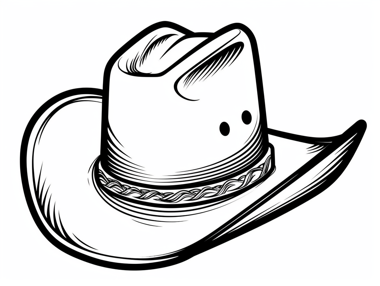 Classic Cowboy Hat Coloring Pages Coloring Page Classic Cowboy Hat Coloring Pages Coloring Page
