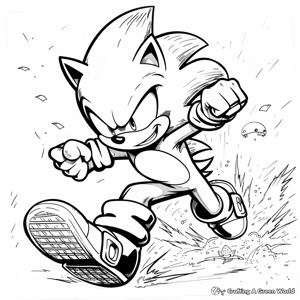 Classic Super Sonic Coloring Pages Free Printable Classic Super Sonic Coloring Pages Free Printable