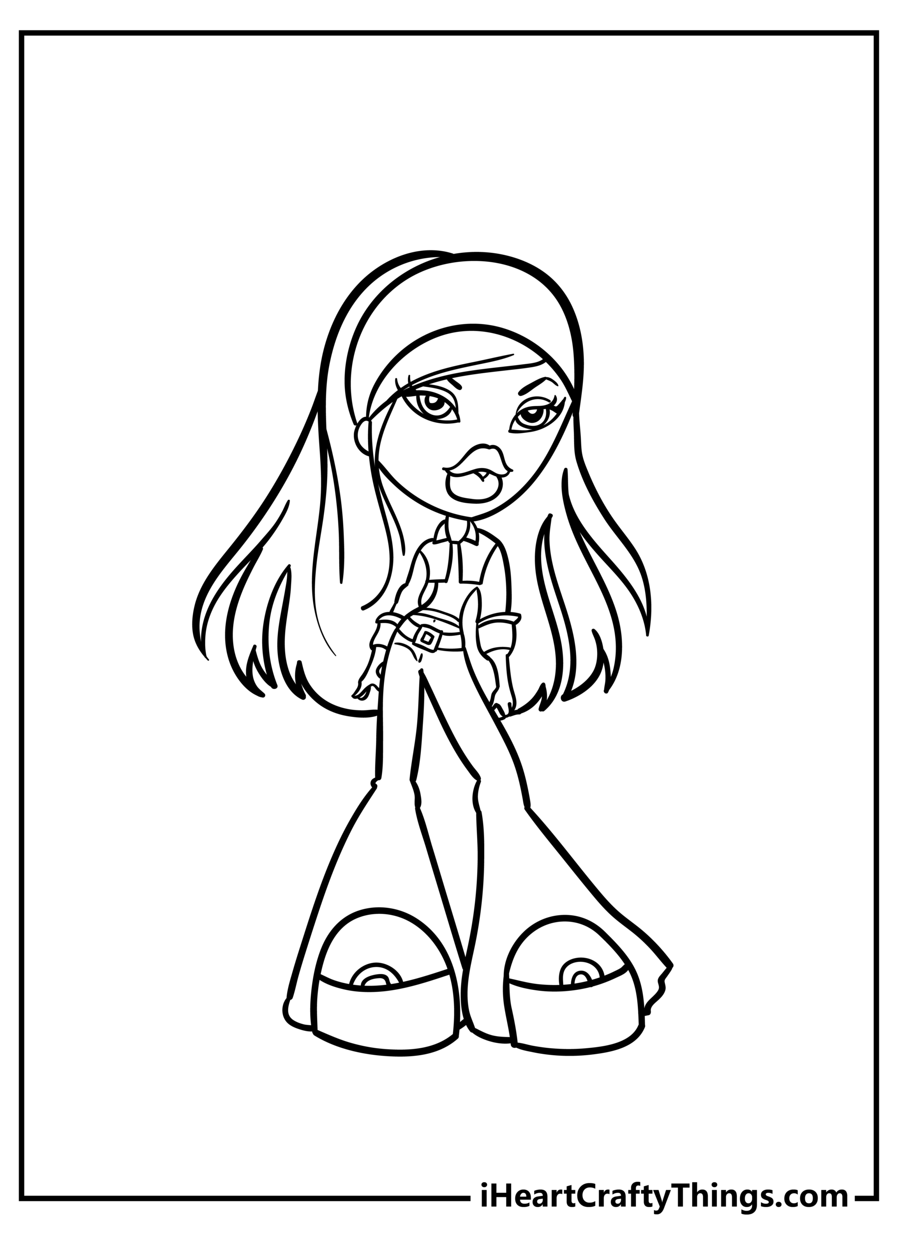 Cloe Bratz Colouring Pages Cloe Bratz Colouring Pages
