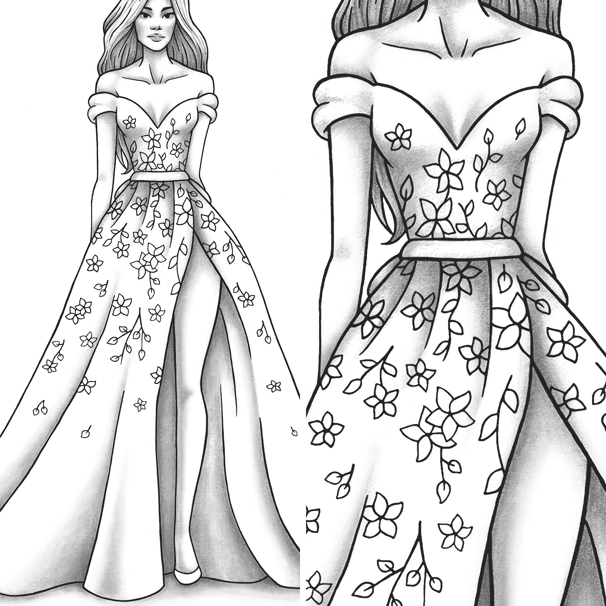 Clothes Design Coloring Pages